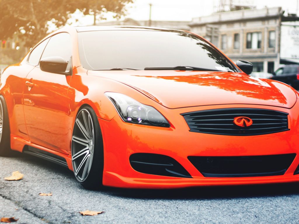 Modified Good Looking Orange Car wallpaper