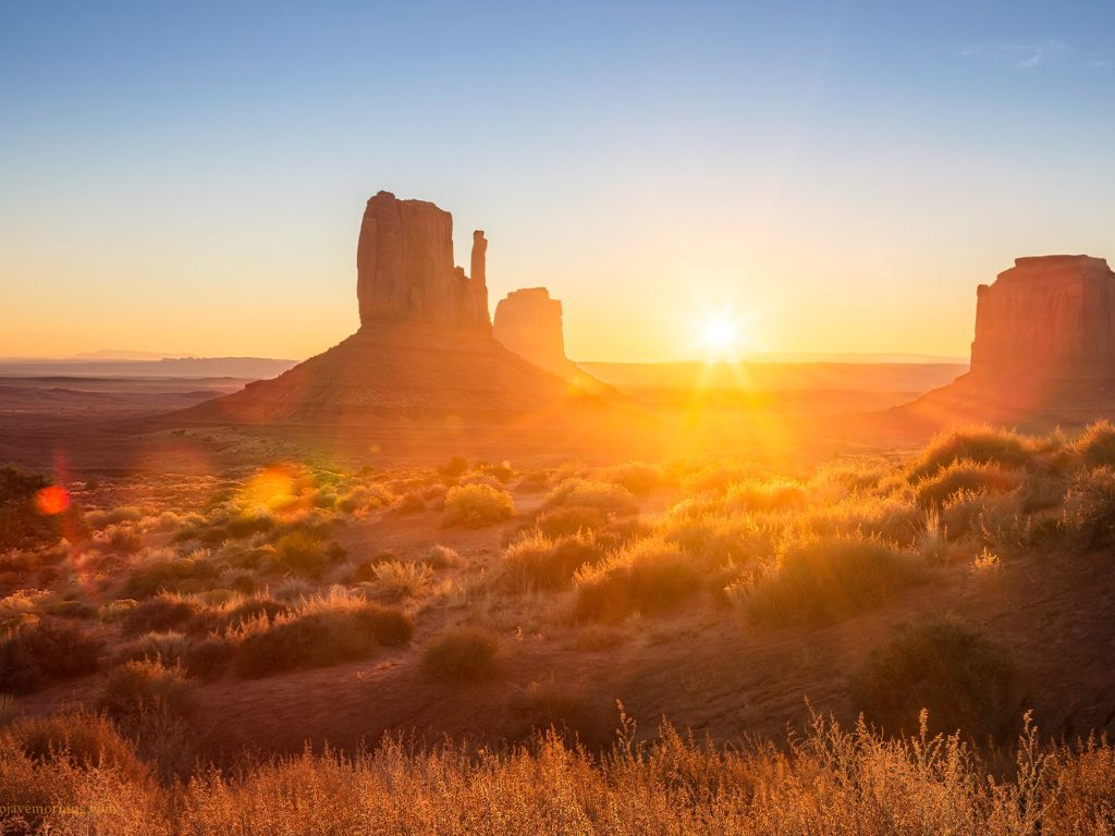 Monument Valley Sunrise Monument Valley Navajo Nation USA wallpaper
