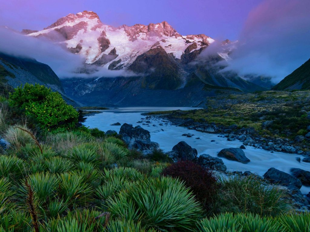 Mount Sefton New Zealand wallpaper