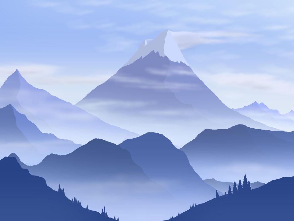 Mountain wallpaper in 1024x768 resolution