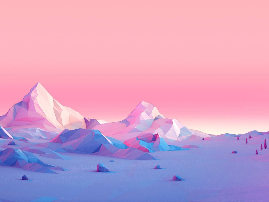 Mountains Minimalistic wallpaper