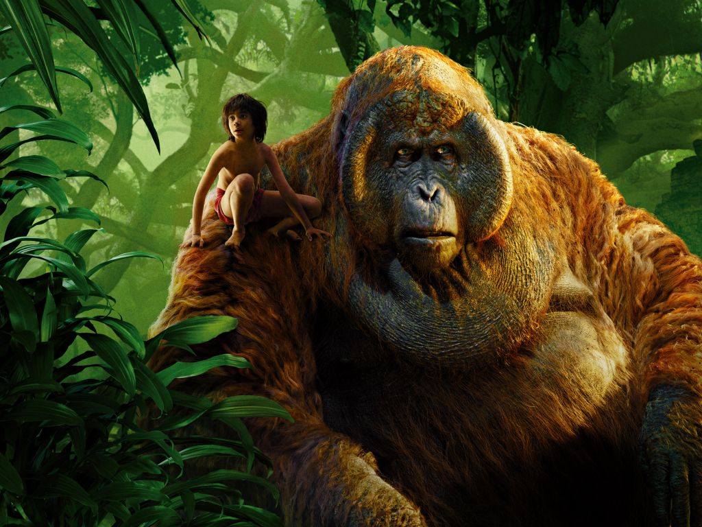 Mowgli King Louie Jungle Book wallpaper