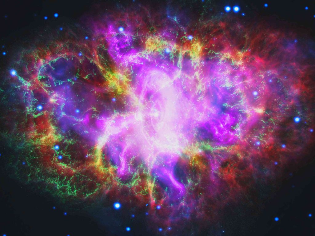 Multiwavelength Crab Nebula wallpaper