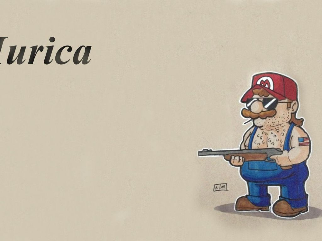 Murican Mario wallpaper
