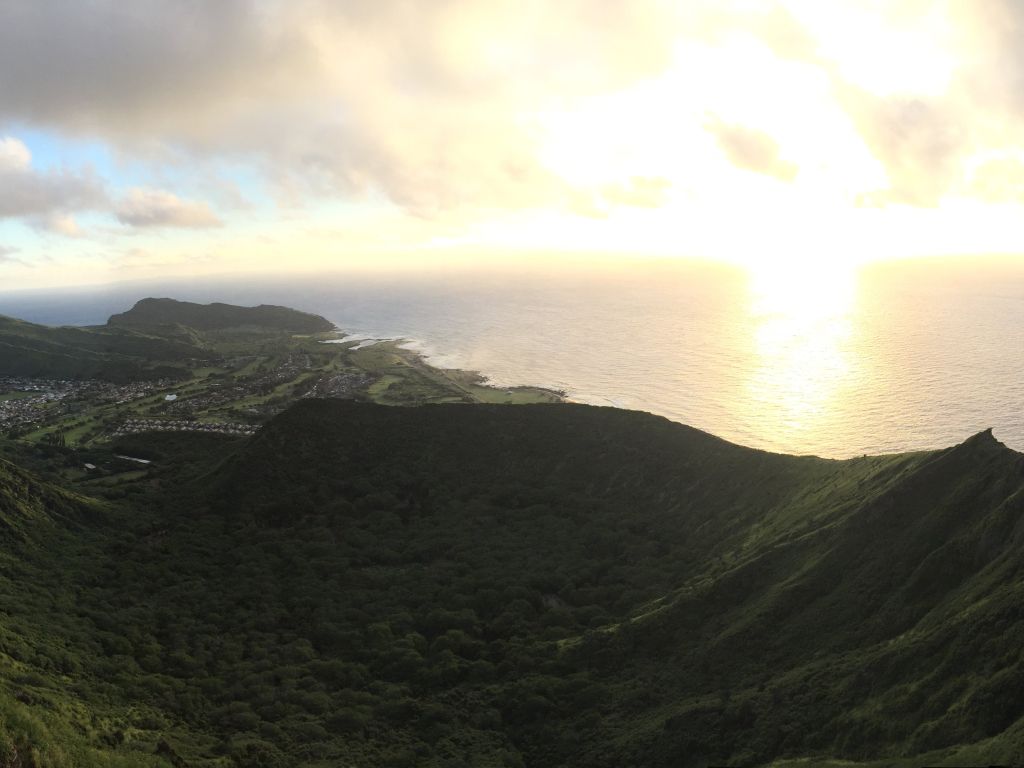 My View at the End of the Koko Head Hike in Honolulu HI wallpaper