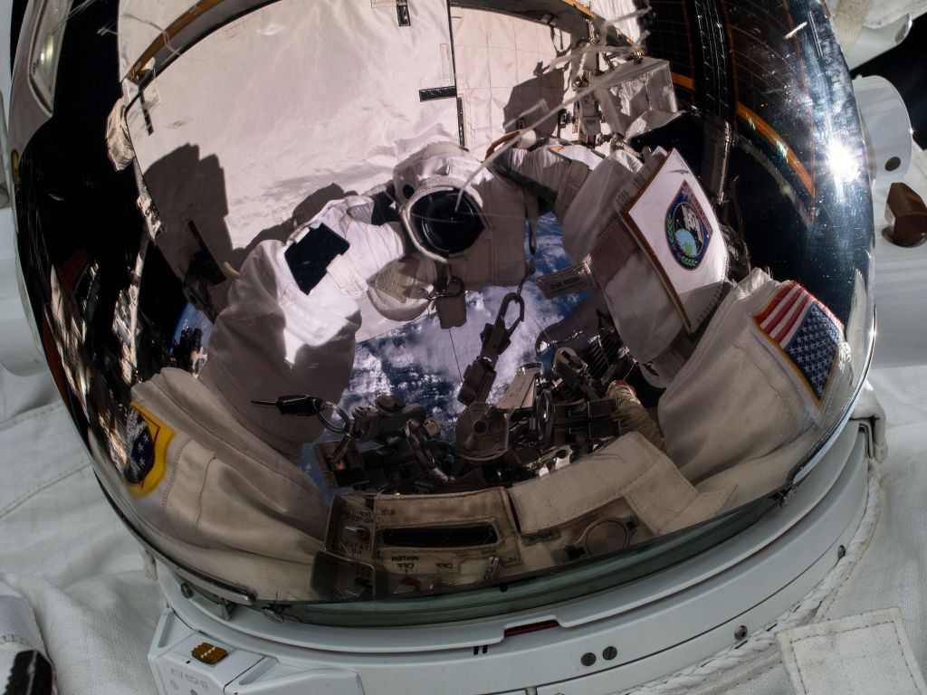 NASA Astronaut Jessica Meir Takes a Space-selfie wallpaper