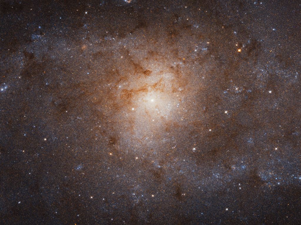 NASA Hubble Photo of Triangulum Galaxy Messier 33 wallpaper