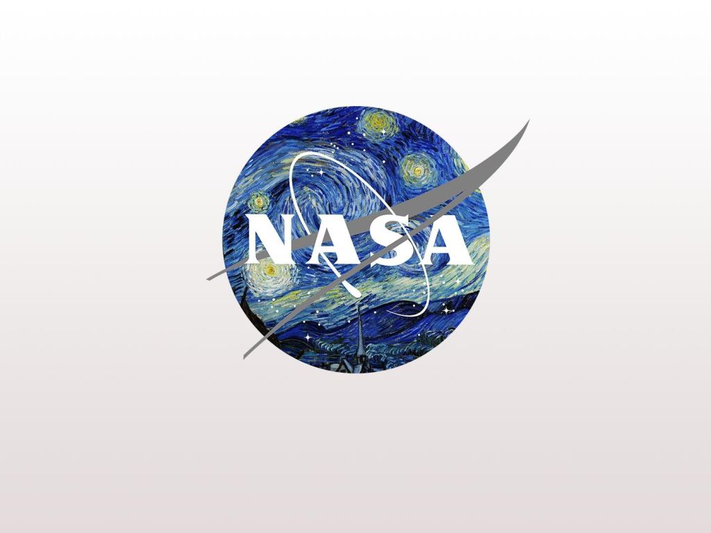 NASA Logo X Starry Night wallpaper
