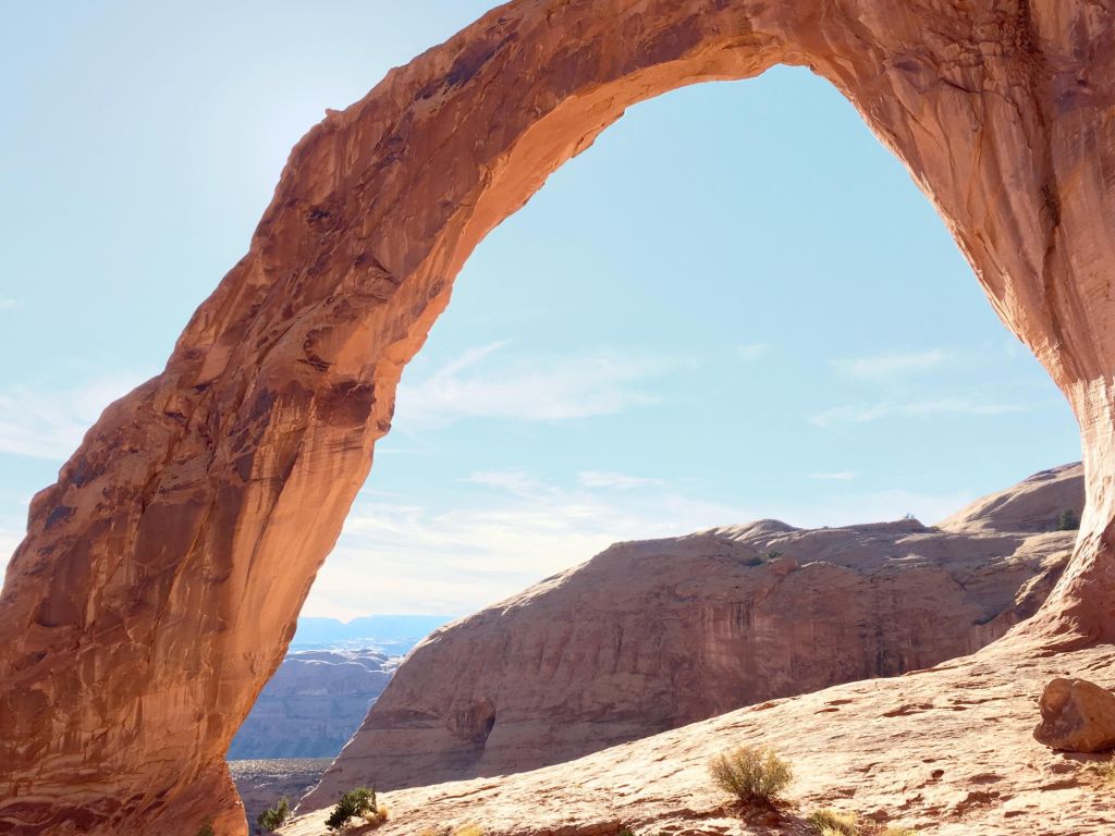 Natural Arch Photo in Sunny Day wallpaper