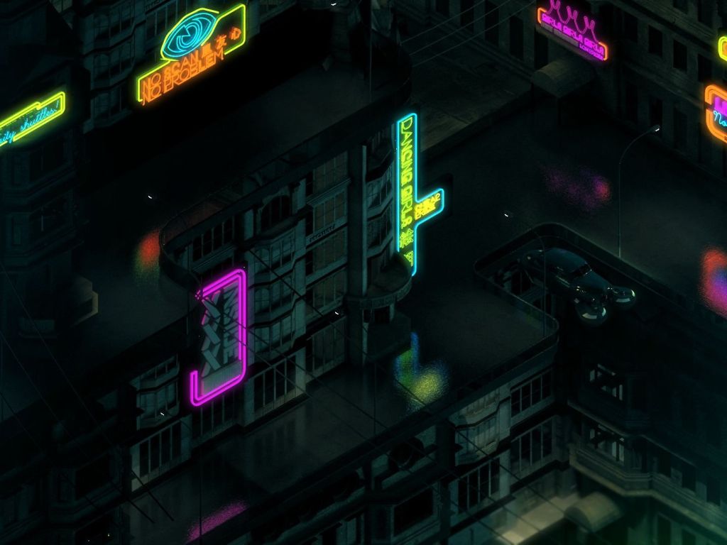 Neon City Night wallpaper