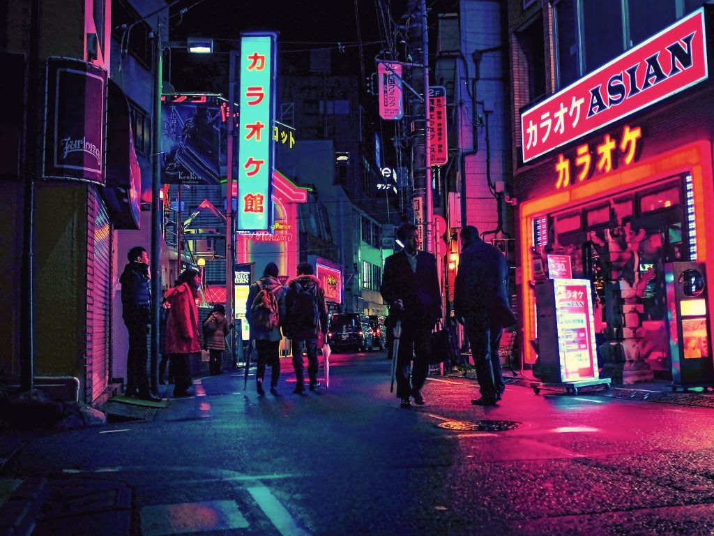 Neon Japan wallpaper in 1024x768 resolution