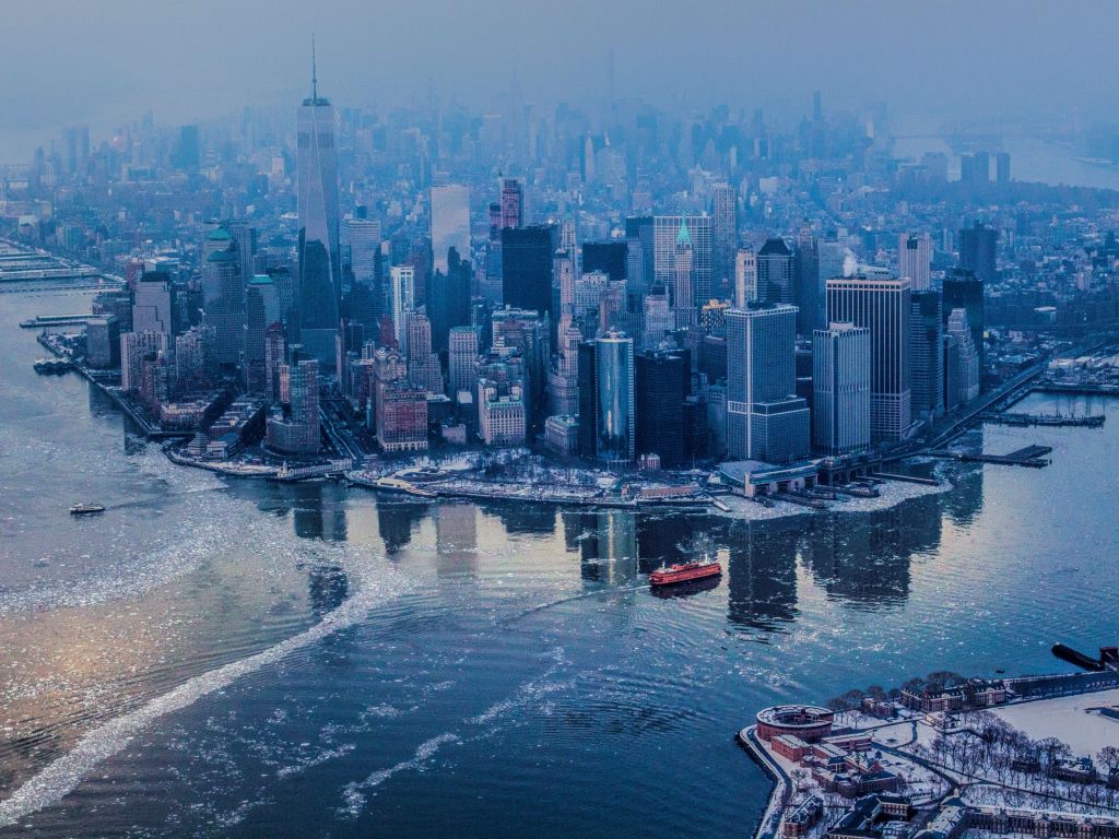 New York City Aerial View wallpaper