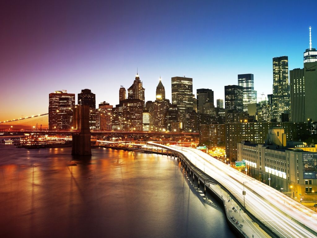 New York City Manhattan Bridge wallpaper