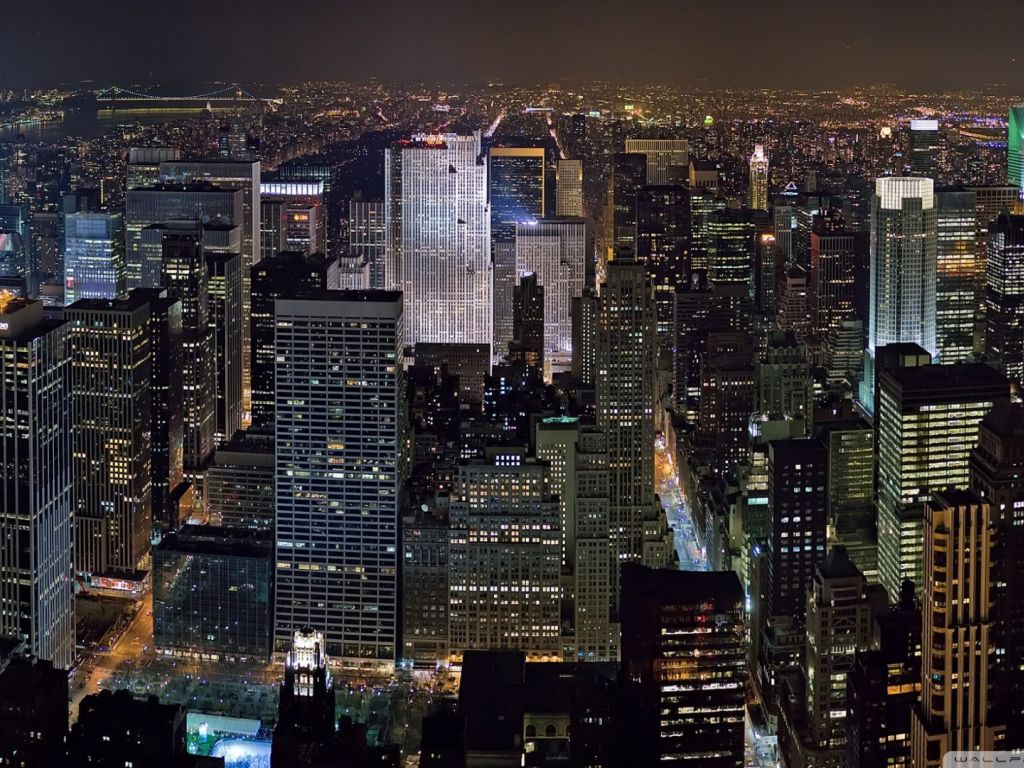 New York City Skyline At Night wallpaper