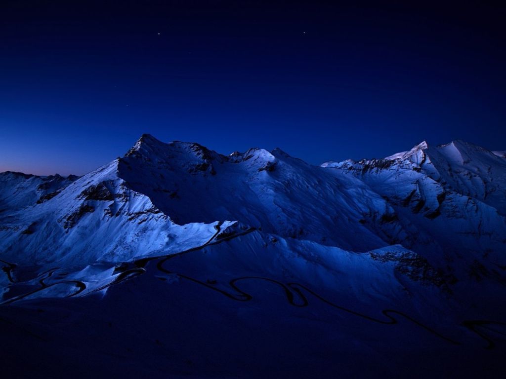 Night Mountain Range wallpaper