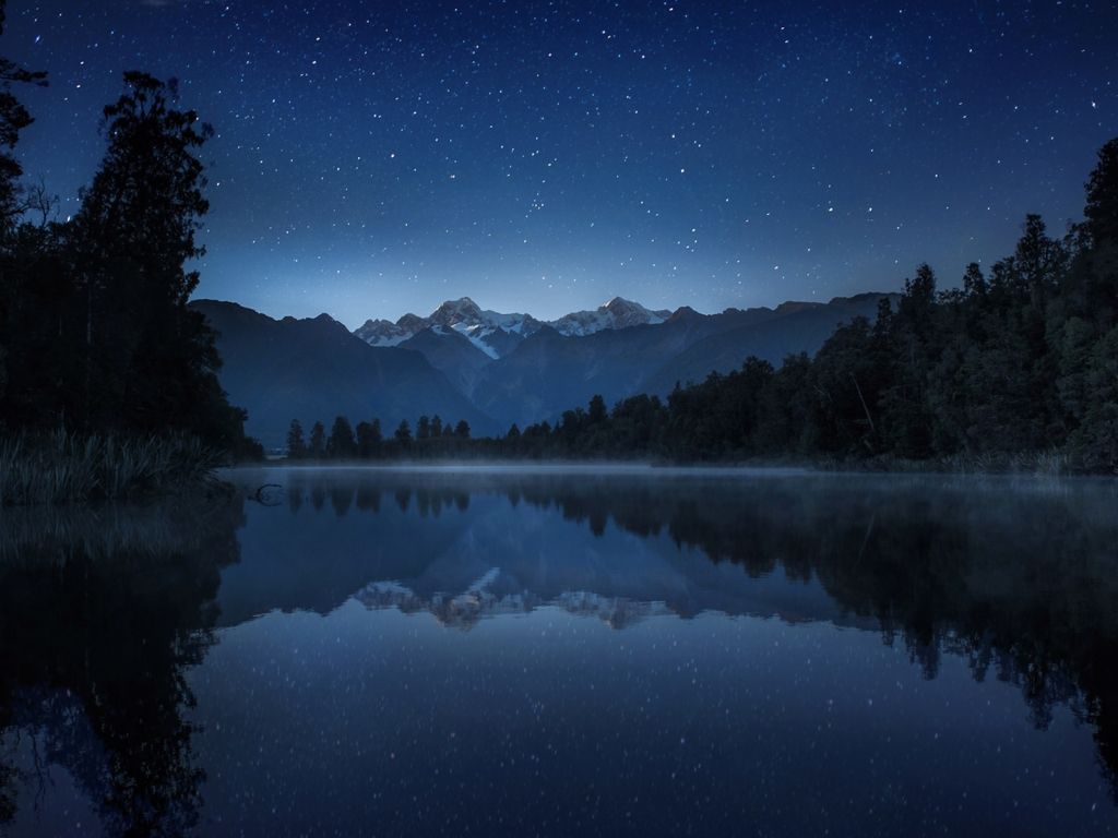 Night View Lake wallpaper