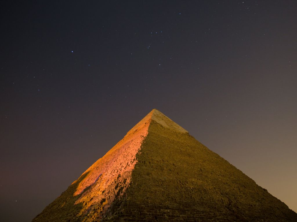 Night View of Pyramid Awesome wallpaper