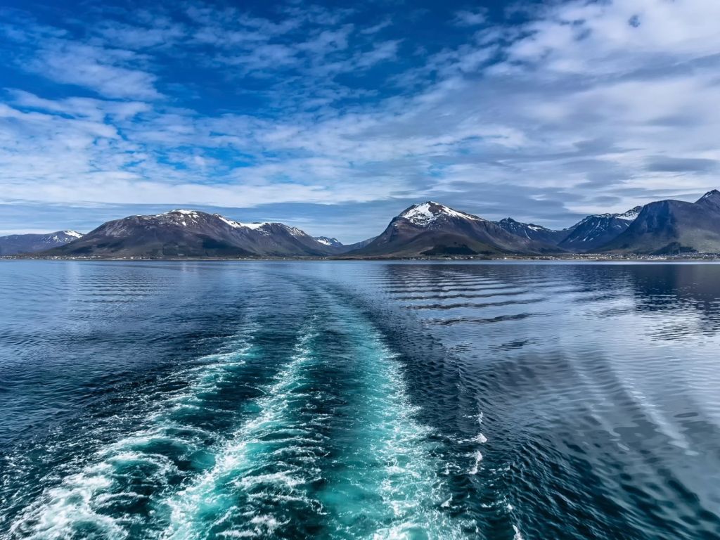 Norway Sea Mountains wallpaper