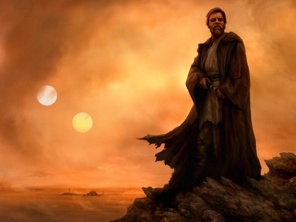 Obi Wan Standing Watch wallpaper
