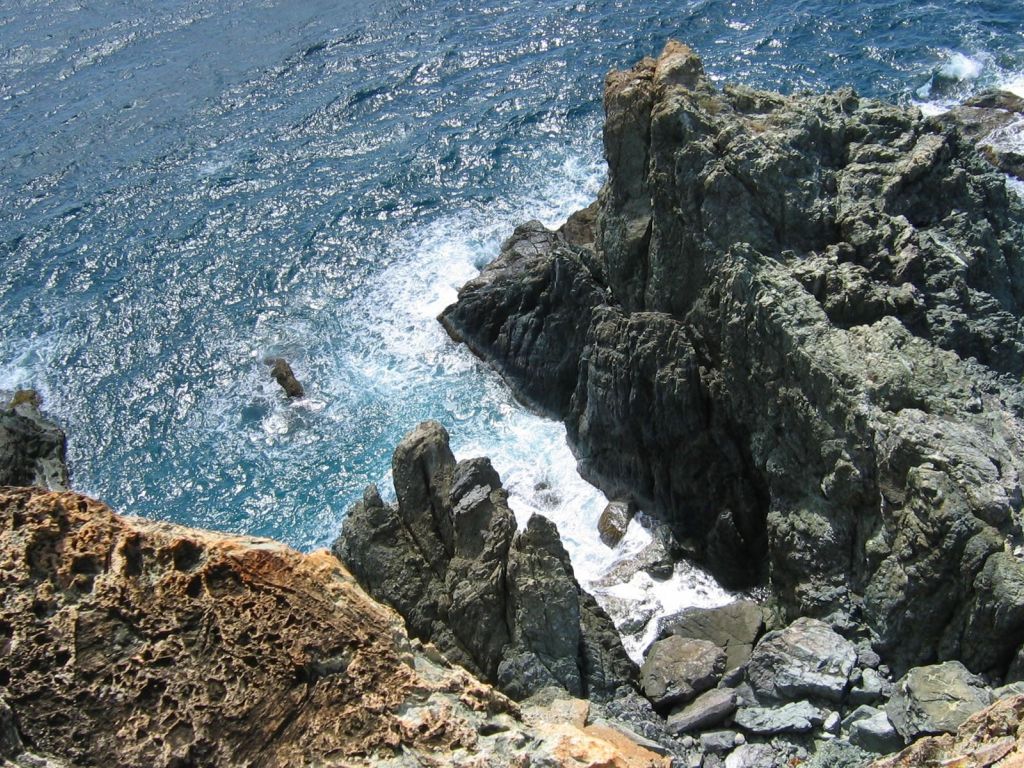 Ocean Cliff Top View wallpaper