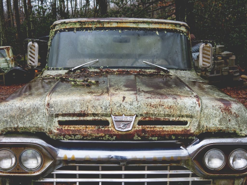 Old Abandoned Ford Truck wallpaper