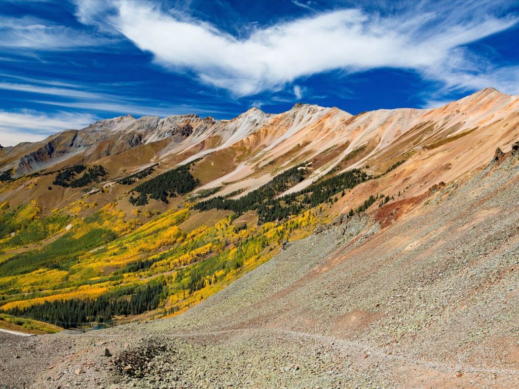Ophir Pass Colorado Summit in Fall wallpaper