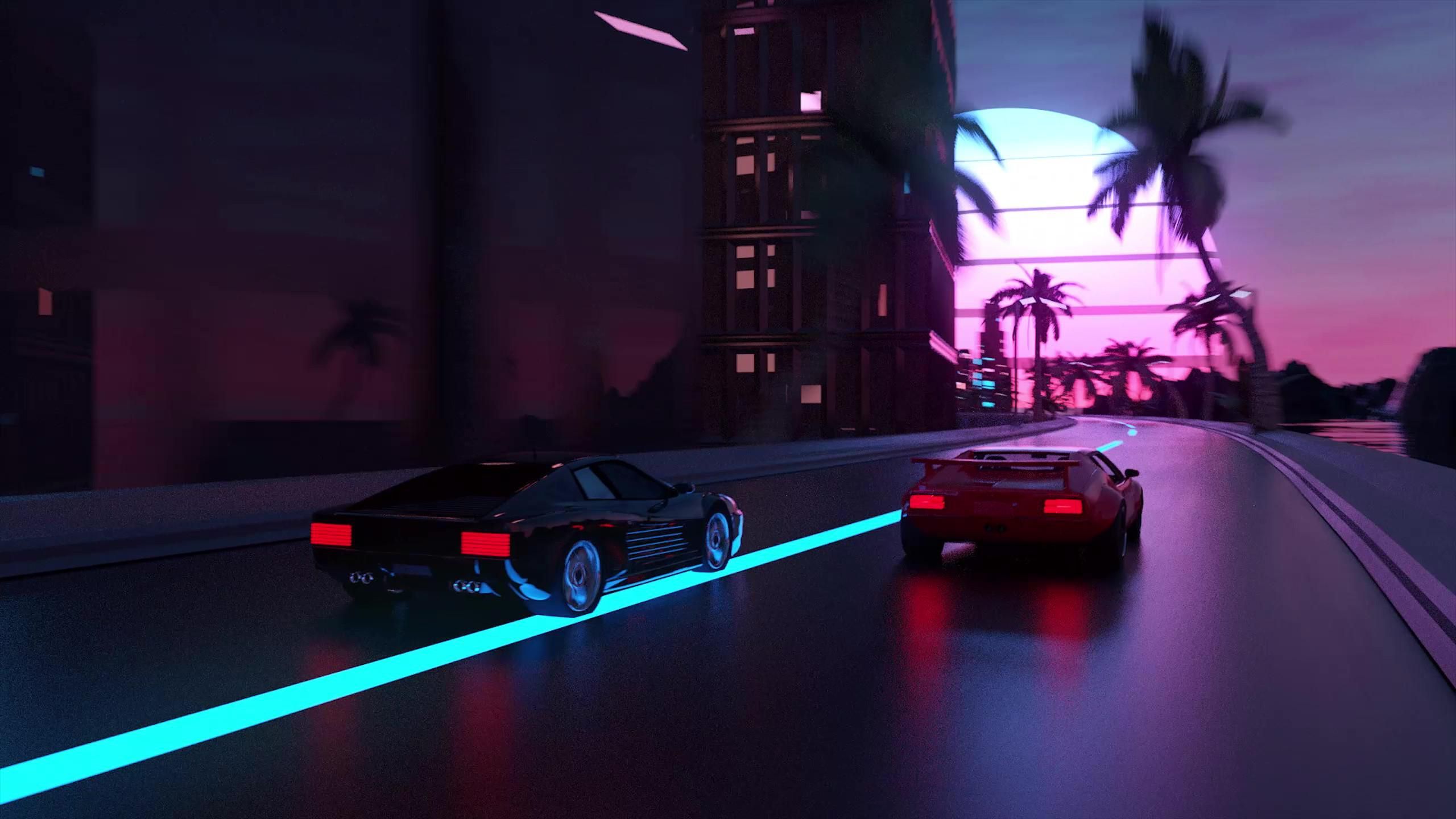 OutRun Racing Live wallpaper in 2560x1440 resolution