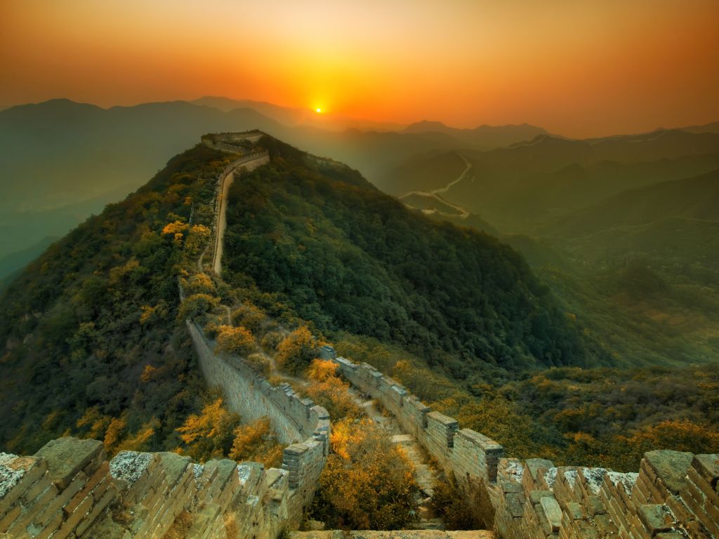 Overgrown Section of The Great Wall wallpaper