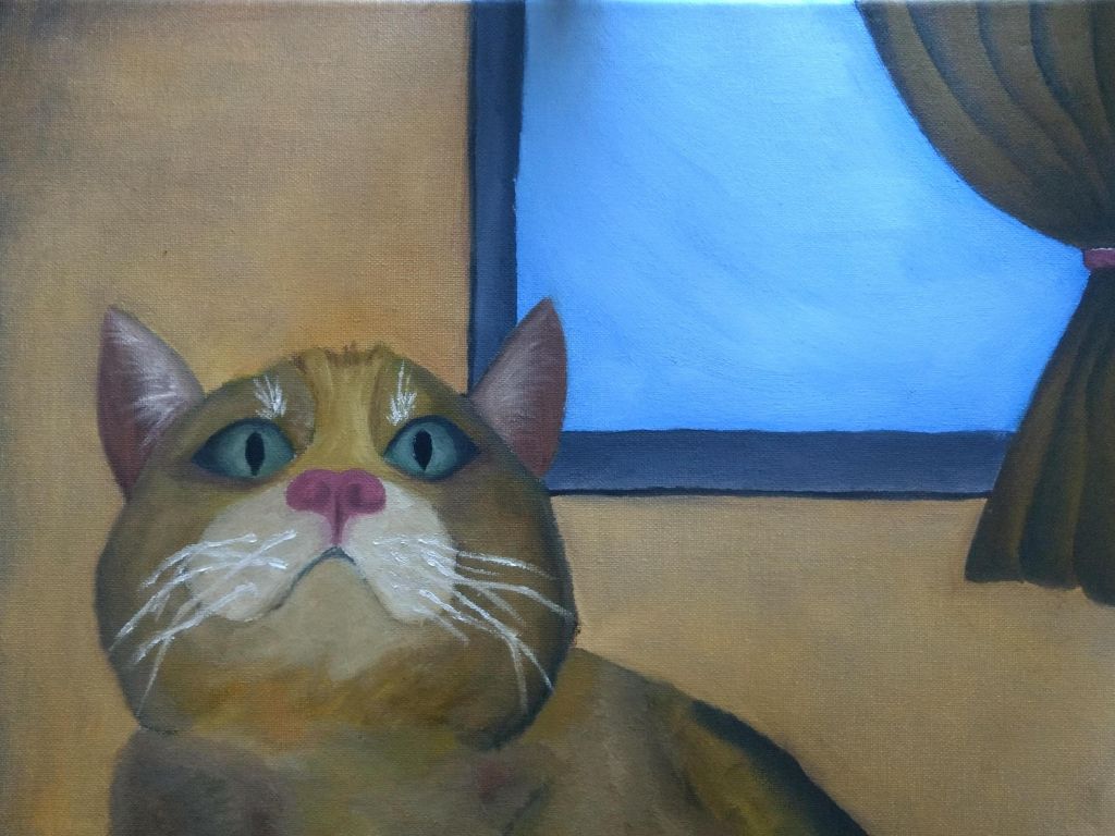 Painting of My Cat wallpaper
