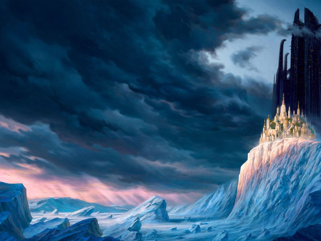Palace on Iceberg wallpaper