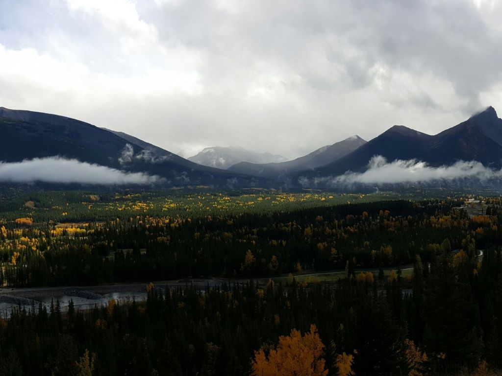 Panoramic Shot Taken From Kananaskis Alberta Canada wallpaper