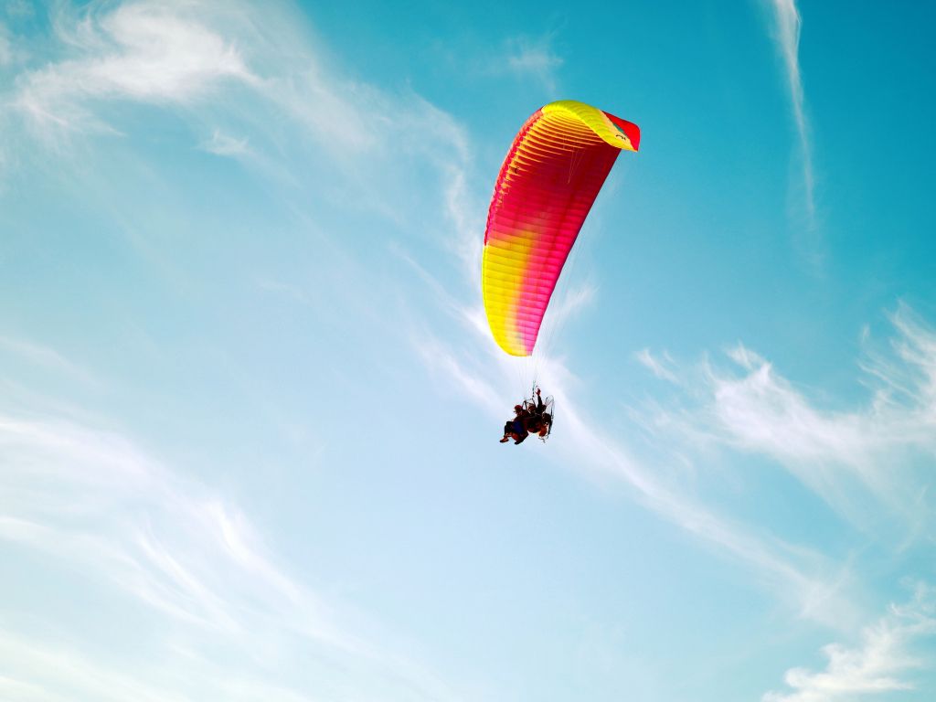 Parachute Flight wallpaper