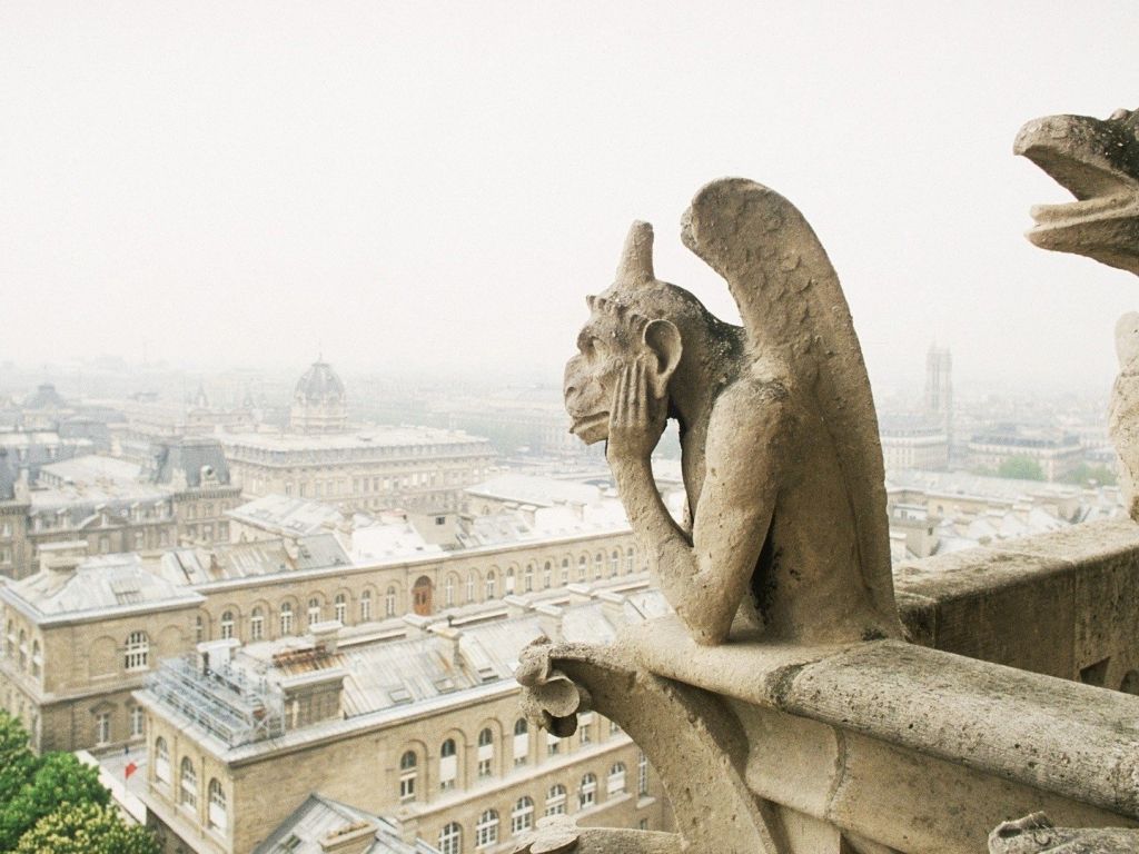 Paris France Gargoyle Cathedral Notre Dame wallpaper