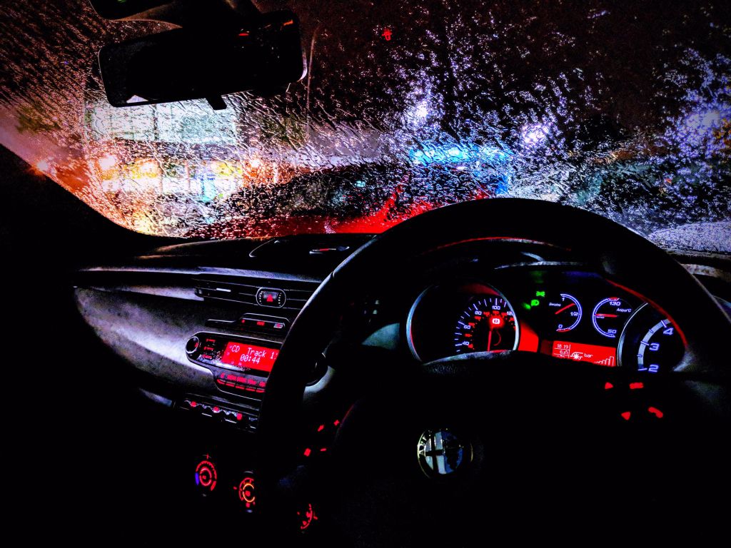 Parked In A Storm wallpaper
