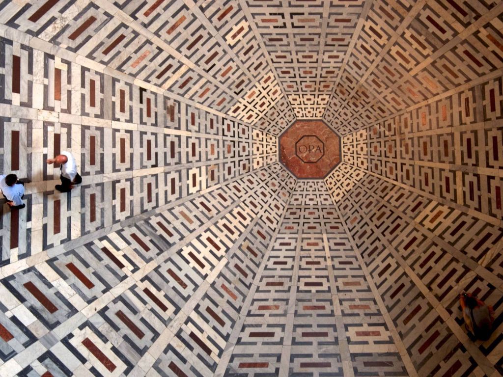 Patterns on the Floor of the Florence Cathedral wallpaper