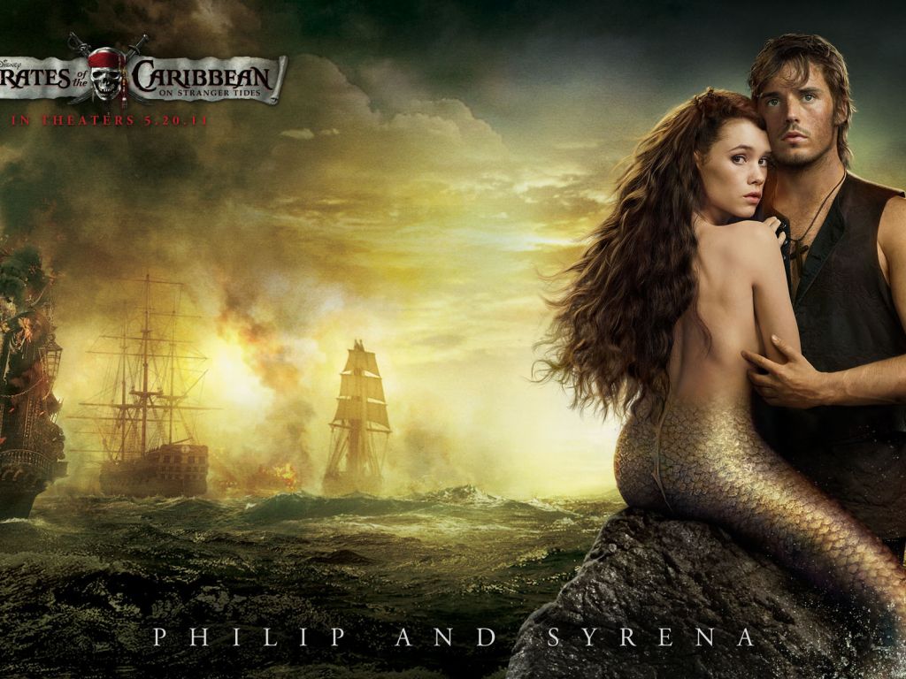 Philip and Syrena in Pirates 4 wallpaper