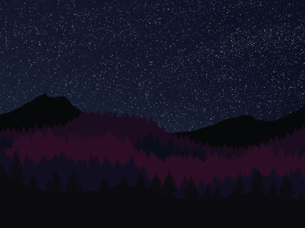 Pine Mountain at Night wallpaper
