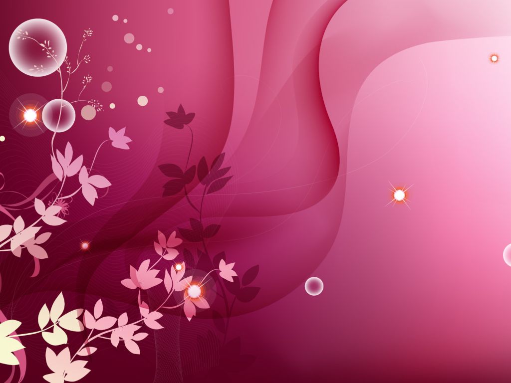 Pink Floral Ppt Backgrounds Powerpoint wallpaper