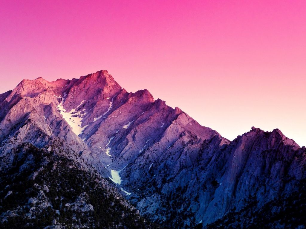 Pink Mountains wallpaper