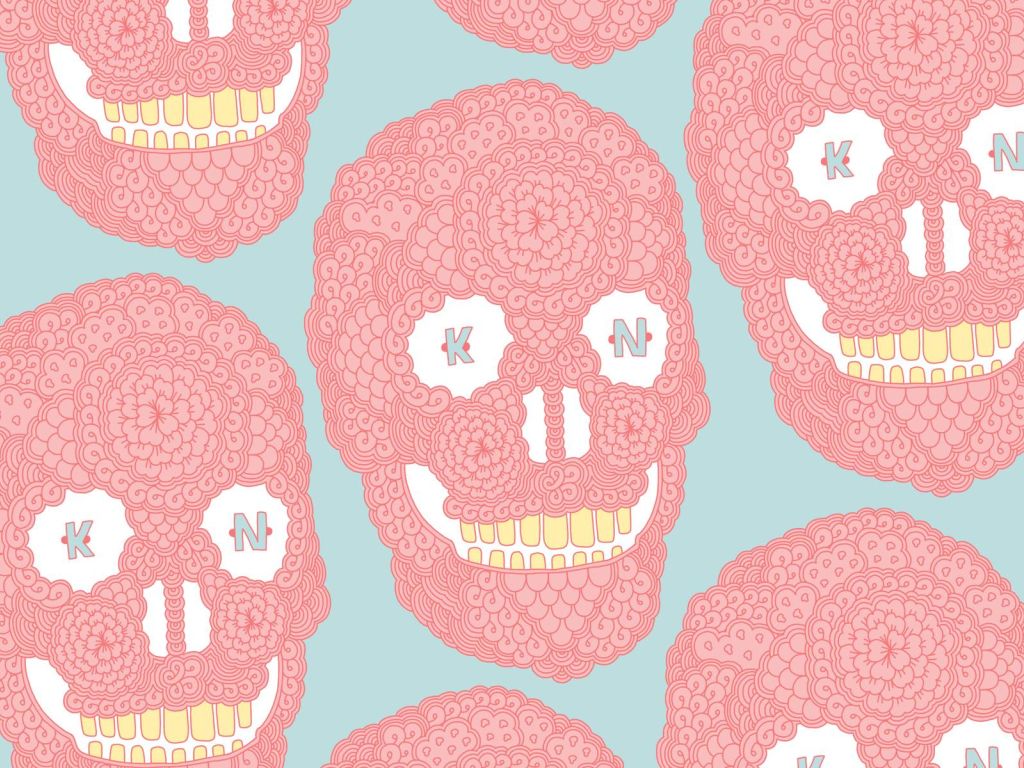 Pink Skull Backgrounds wallpaper