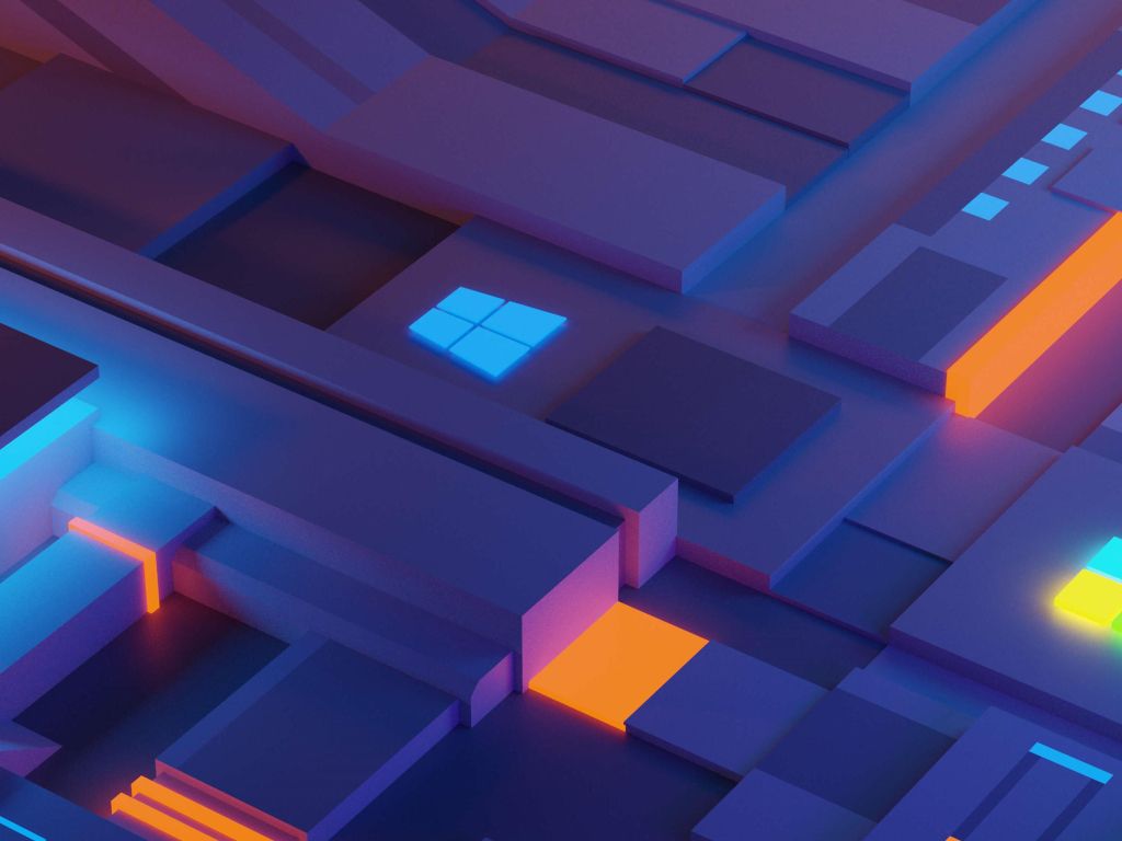 Pixel Blocks Desktop wallpaper
