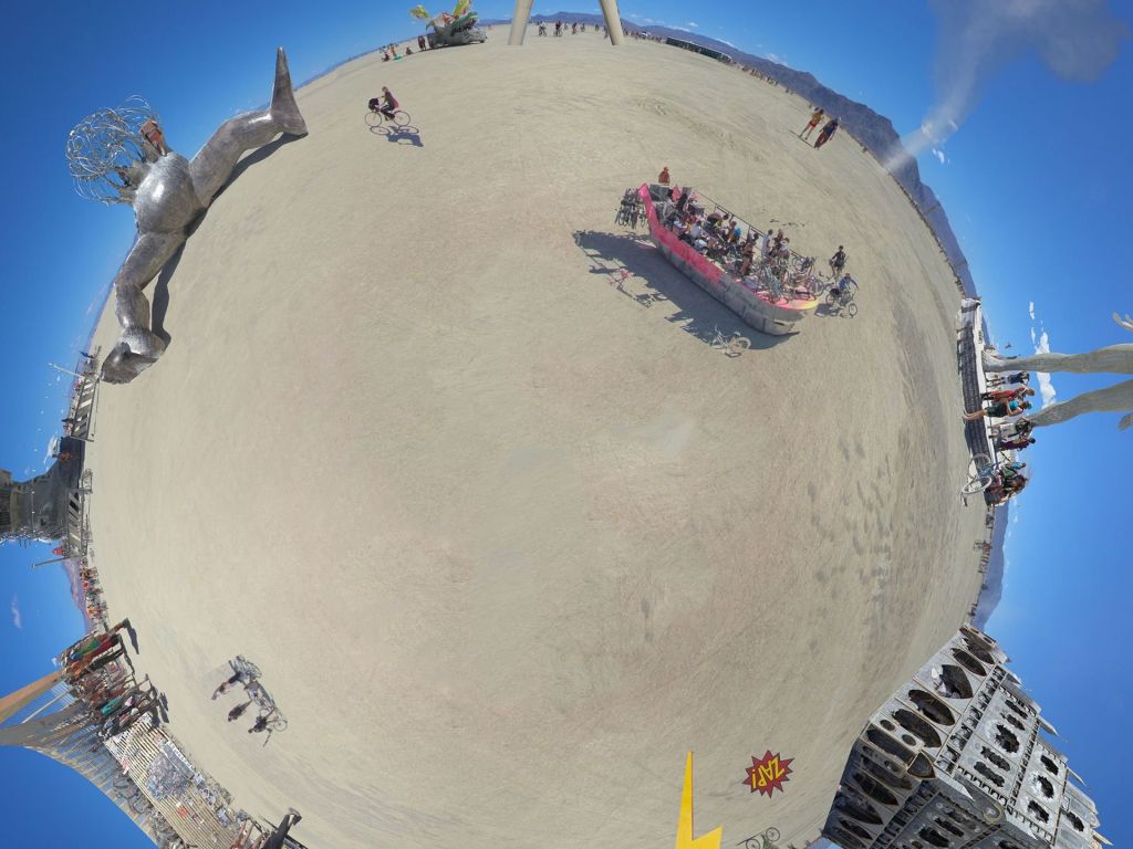 Planet Burning Man wallpaper