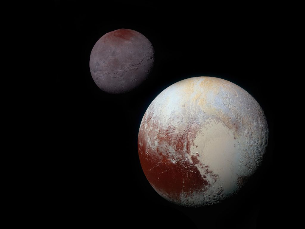 Pluto and Charon wallpaper