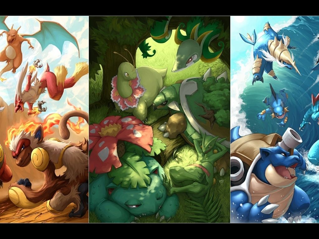 Pokemon Starters wallpaper