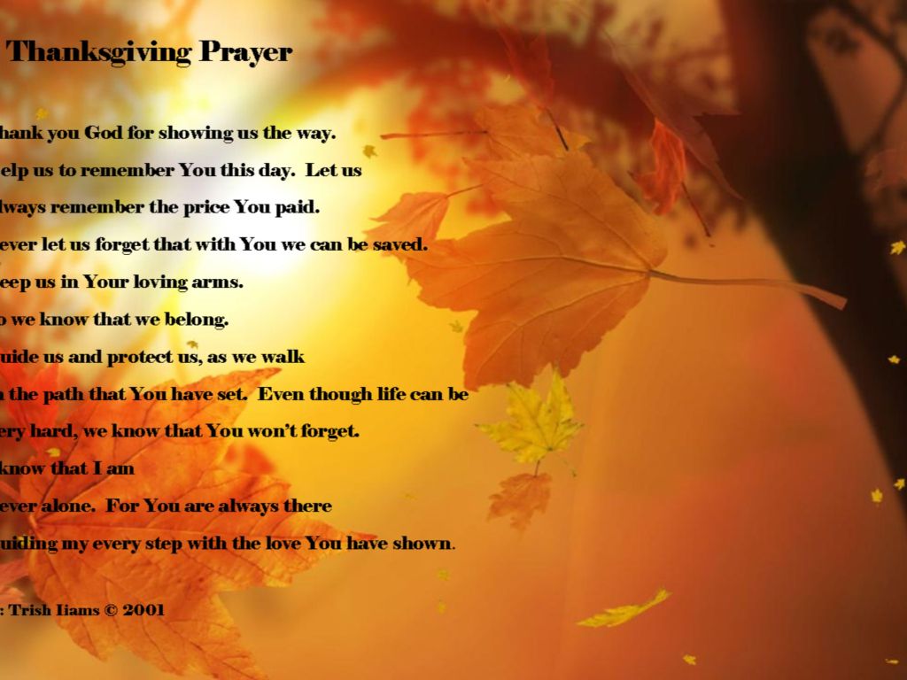 Prayer Happy Thanksgiving wallpaper