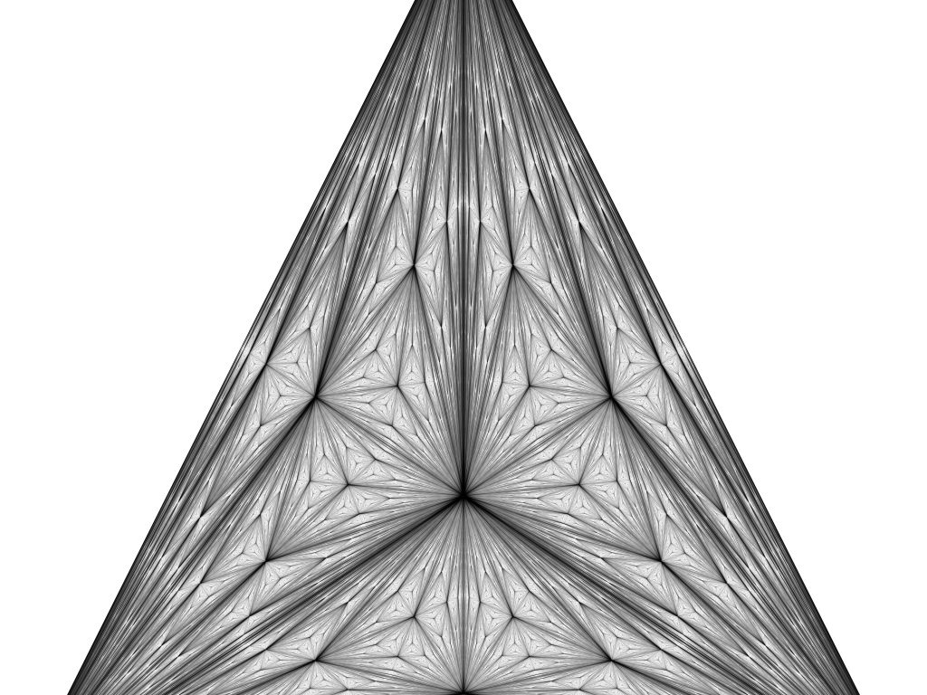 Prism Fractal Monochrome wallpaper