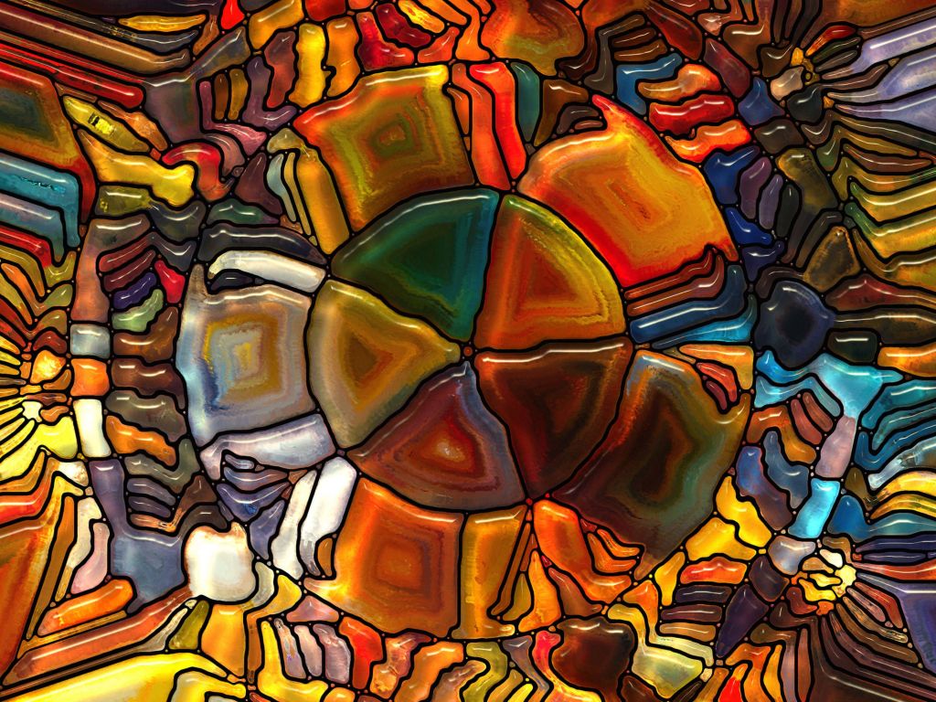 Psychedelic Stained Glass wallpaper