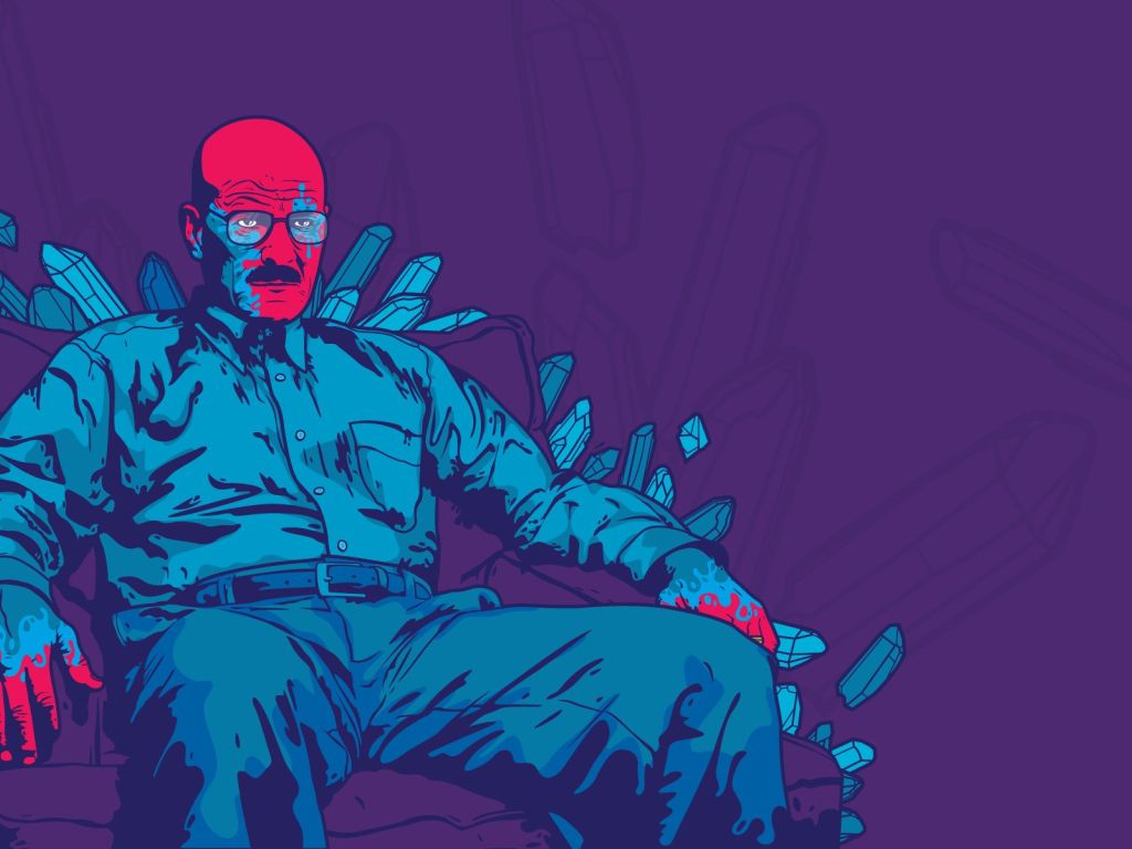 Psychedelic Walter White wallpaper