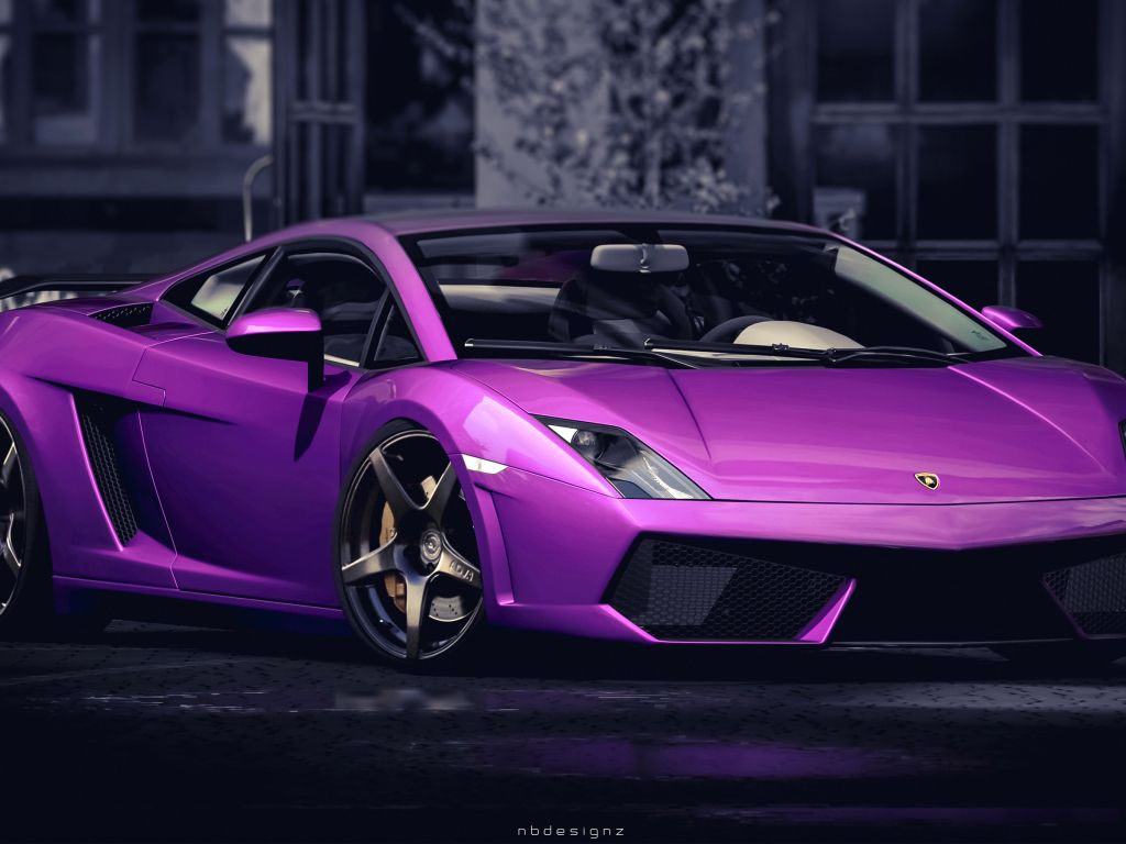 Purple Lamborghini Gallardo wallpaper