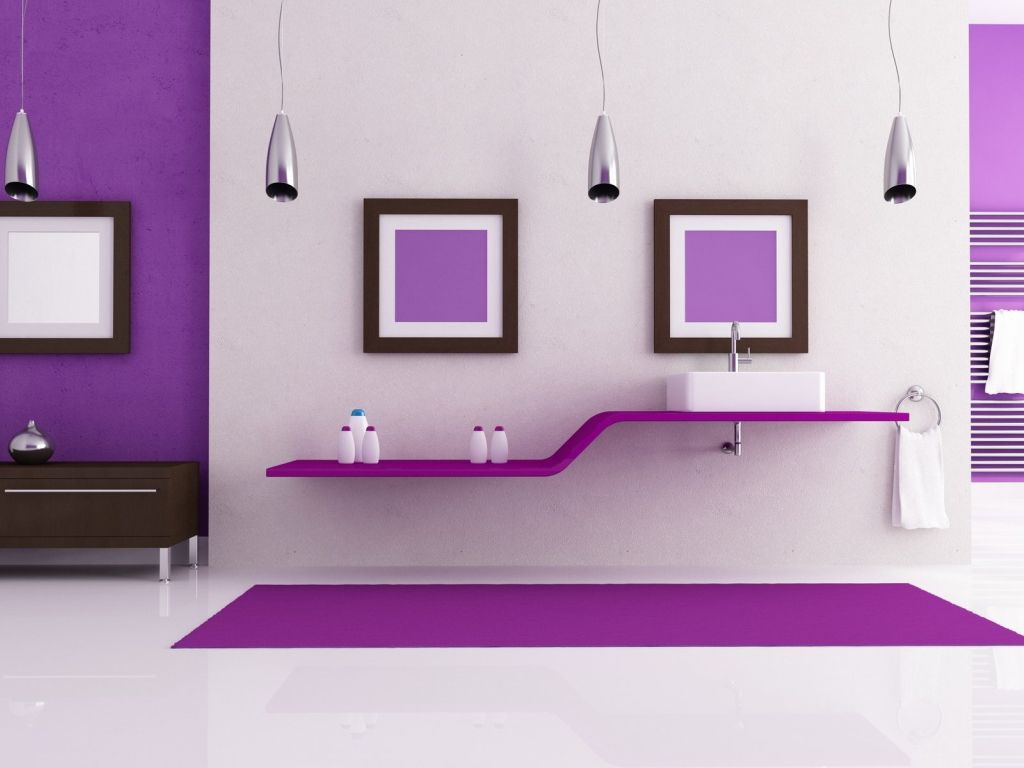 Purple Living Room wallpaper